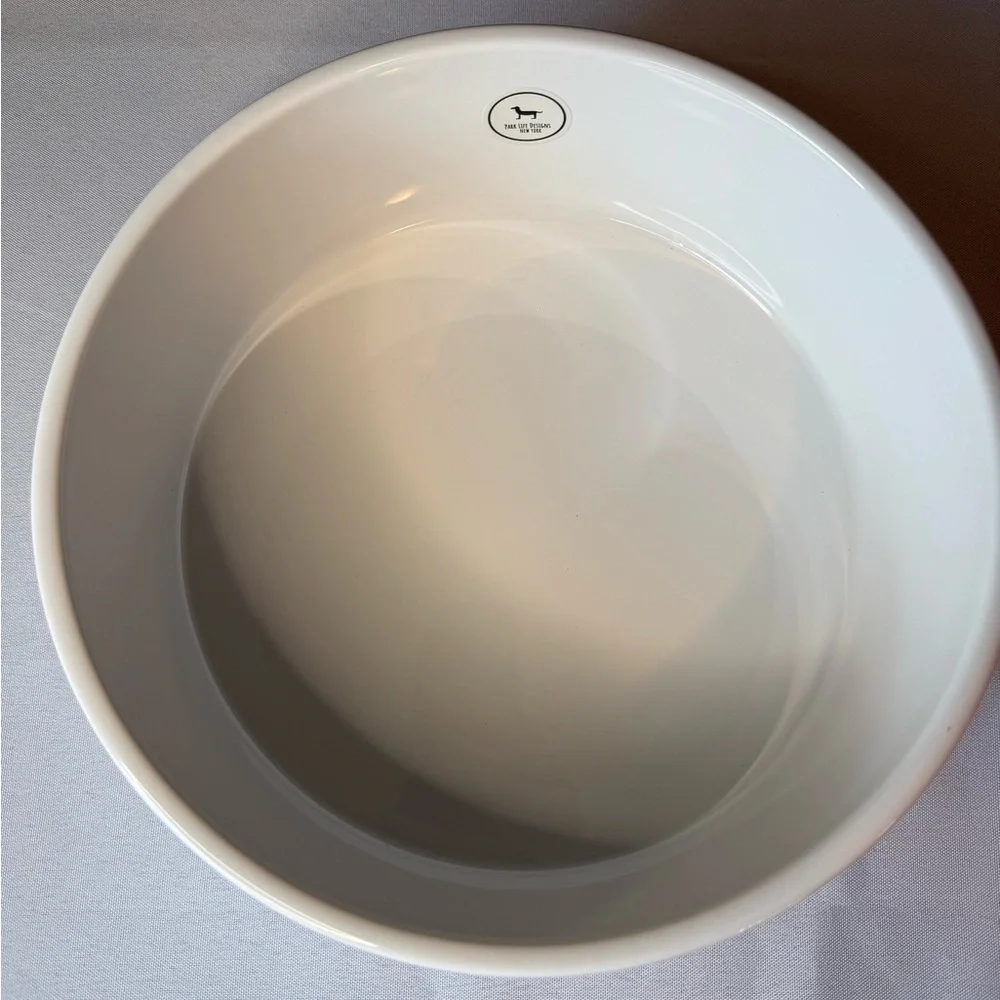 Park Life Design White Ceramic Classic Pet “Water”Bowl Large